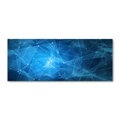 Quadro vetro acrilico Linee blu