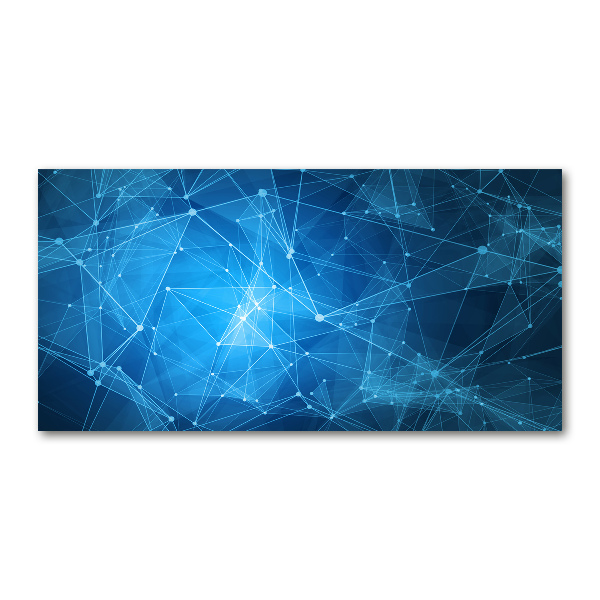 Quadro vetro acrilico Linee blu