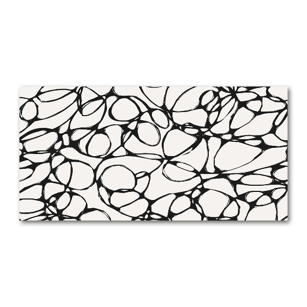 Quadro vetro acrilico Cerchi caotici