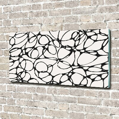 Quadro vetro acrilico Cerchi caotici