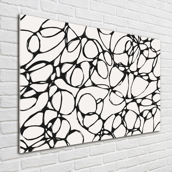 Quadro vetro acrilico Cerchi caotici