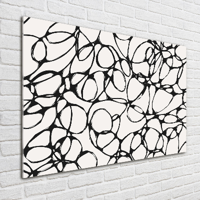 Quadro vetro acrilico Cerchi caotici