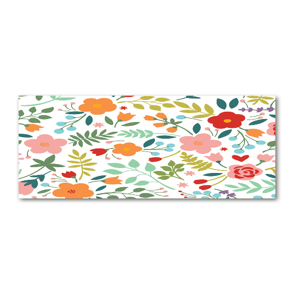 Quadro su vetro acrilico Illustrazione di fiori