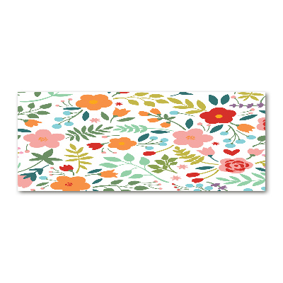 Quadro su vetro acrilico Illustrazione di fiori