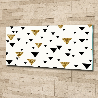 Quadro in vetro acrilico Sfondo triangolare