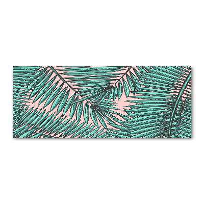 Quadro su vetro acrilico Foglie di palma