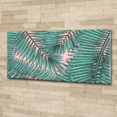 Quadro su vetro acrilico Foglie di palma