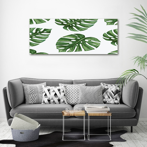 Quadro in vetro acrilico Monstera