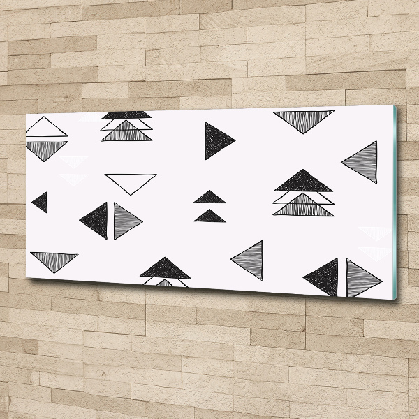 Quadro su vetro acrilico Sfondo triangolare