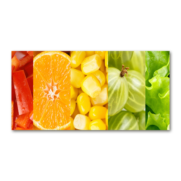 Quadro vetro acrilico Frutta e verdura