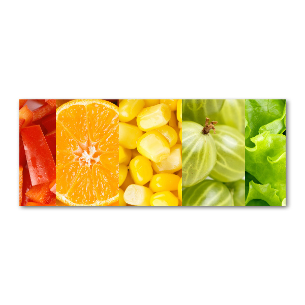 Quadro vetro acrilico Frutta e verdura