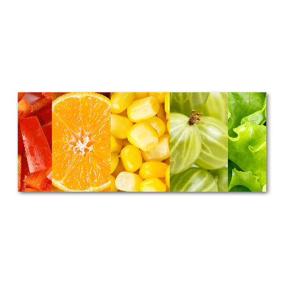 Quadro vetro acrilico Frutta e verdura