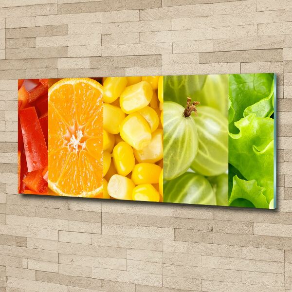 Quadro vetro acrilico Frutta e verdura