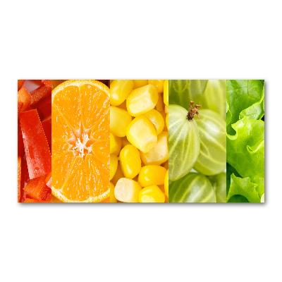 Quadro vetro acrilico Frutta e verdura