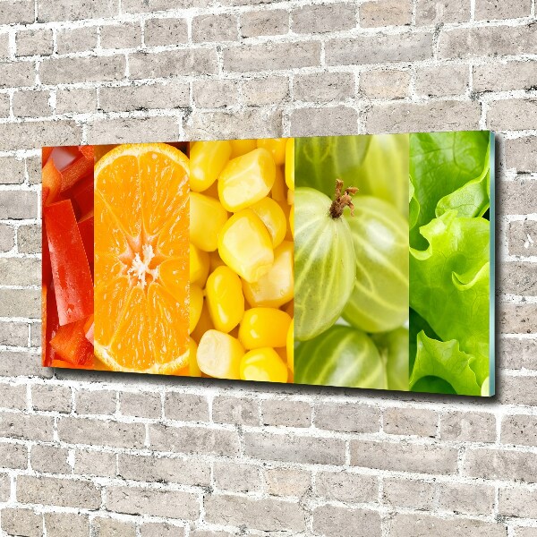 Quadro vetro acrilico Frutta e verdura