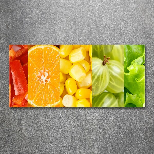 Quadro vetro acrilico Frutta e verdura