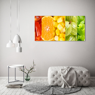 Quadro vetro acrilico Frutta e verdura