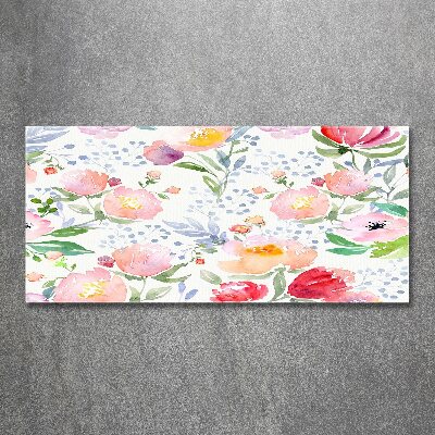 Quadro in vetro acrilico Papaveri