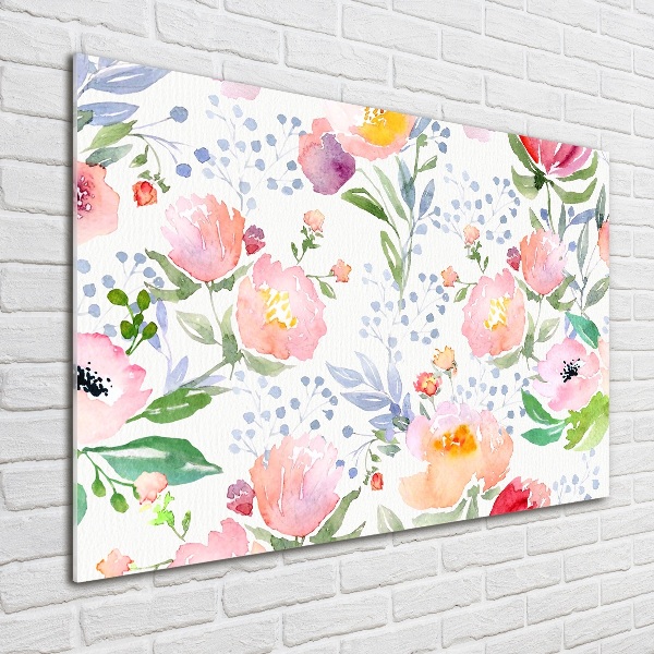 Quadro in vetro acrilico Papaveri