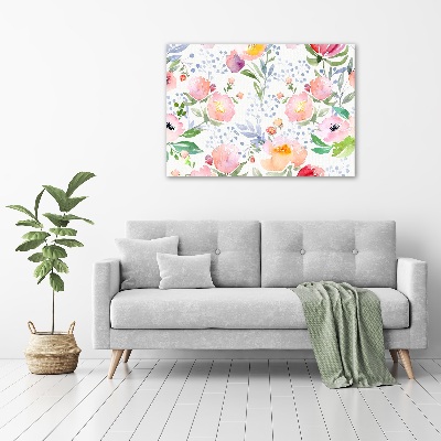 Quadro in vetro acrilico Papaveri