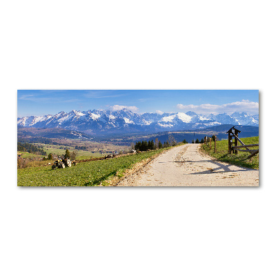 Quadro in vetro acrilico Panorama dei Monti Tatra