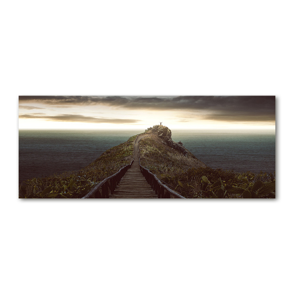 Quadro su vetro acrilico Sentiero sulla roccia