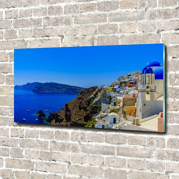 Quadro in vetro acrilico Santorini, Grecia