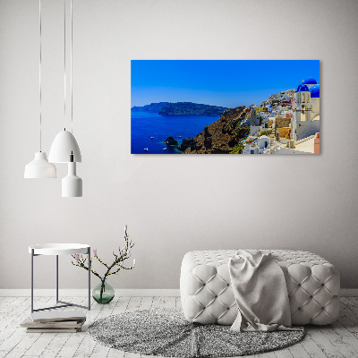 Quadro in vetro acrilico Santorini, Grecia