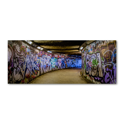 Quadro vetro acrilico Graffiti nella metropolitana