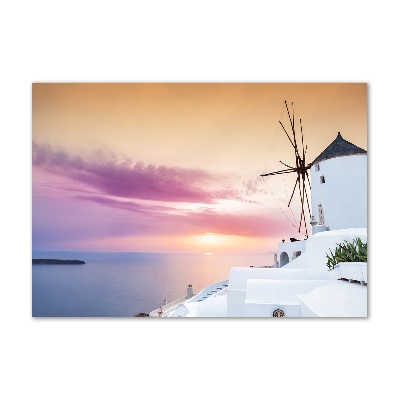Quadro in vetro acrilico Santorini, Grecia