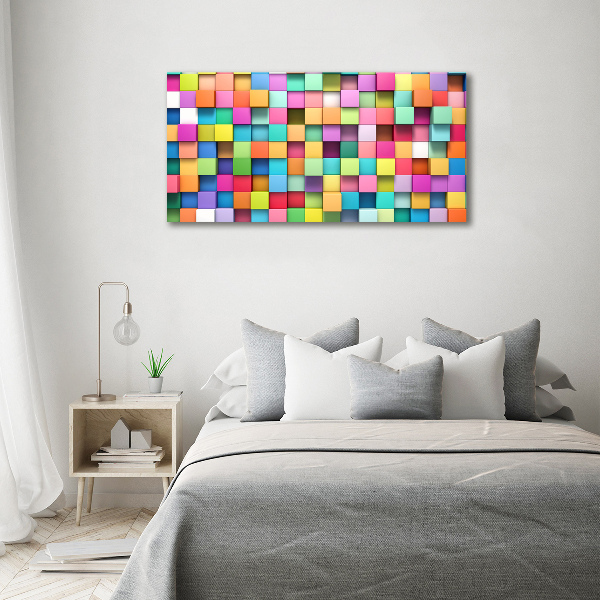 Quadro su vetro acrilico Quadrati colorati