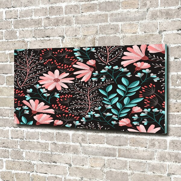 Quadro vetro acrilico Fiori primaverili