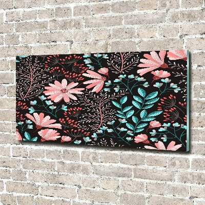 Quadro vetro acrilico Fiori primaverili