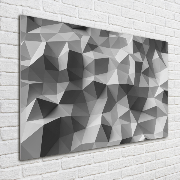 Quadro in vetro acrilico Triangoli astratti