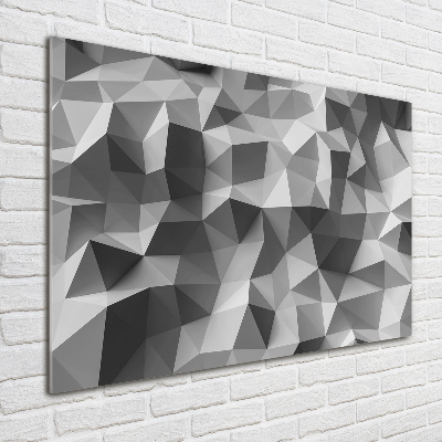 Quadro in vetro acrilico Triangoli astratti