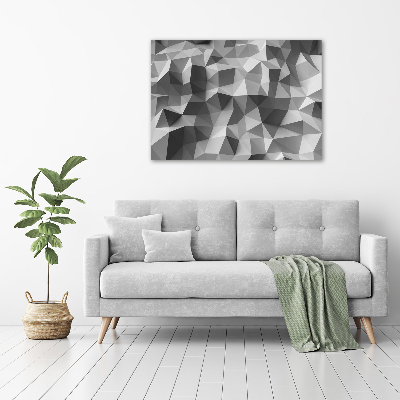 Quadro in vetro acrilico Triangoli astratti