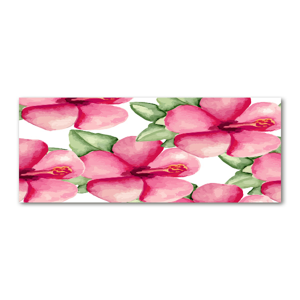 Quadro vetro acrilico Fiori tropicali