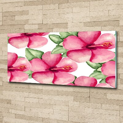 Quadro vetro acrilico Fiori tropicali