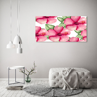 Quadro vetro acrilico Fiori tropicali