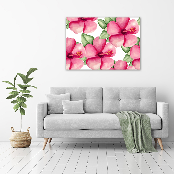 Quadro vetro acrilico Fiori tropicali