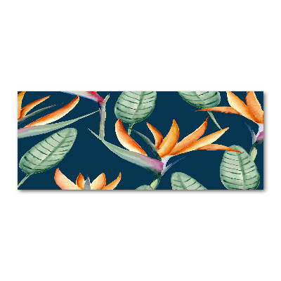 Quadro su vetro acrilico Strelitzia reginae