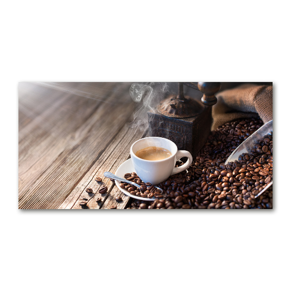 Quadro in vetro acrilico Caffè del mattino