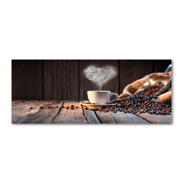 Quadro vetro acrilico Una tazza di caffè