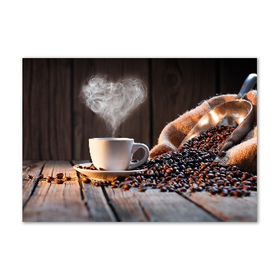 Quadro vetro acrilico Una tazza di caffè