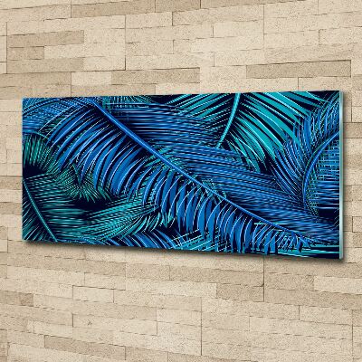Quadro in vetro acrilico Foglie di palma