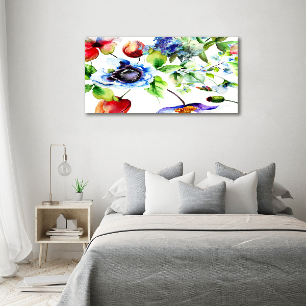 Quadro vetro acrilico Fiori primaverili