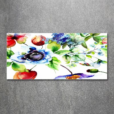 Quadro vetro acrilico Fiori primaverili
