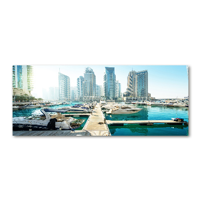 Quadro vetro acrilico Marina di Dubai