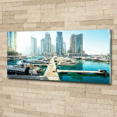 Quadro vetro acrilico Marina di Dubai