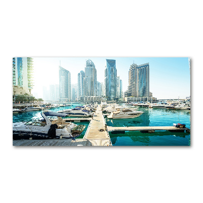 Quadro vetro acrilico Marina di Dubai